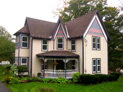 house after retouching